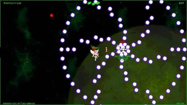 Кадр с взаимодействием персонажа и объекта в Picayune Dreams