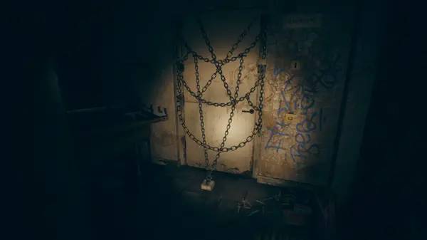 Кадр с взаимодействием персонажа и объекта в Pieces of me