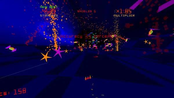 Кадр с взаимодействием персонажа и объекта в POLYBIUS