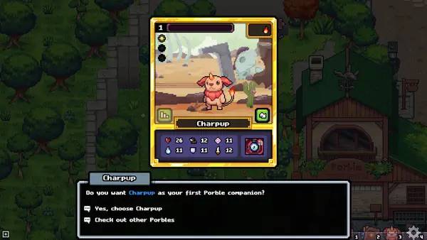 Кадр с взаимодействием персонажа и объекта в Portal Fantasy