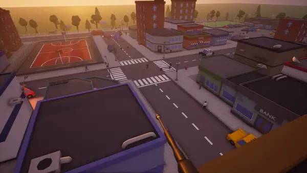 Кадр с взаимодействием персонажа и объекта в Power Washer Hero