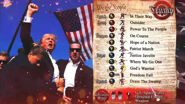 Кадр с взаимодействием персонажа и объекта в Presidential Beatdown