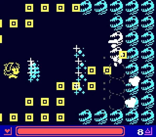 Кадр с взаимодействием персонажа и объекта в Princess Remedy in a World of Hurt