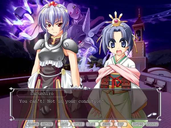 Кадр с взаимодействием персонажа и объекта в Princess Waltz