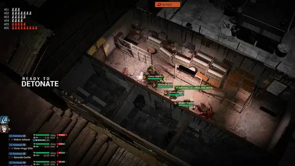 Кадр с взаимодействием персонажа и объекта в Private Military Manager  Tactical Auto Battler