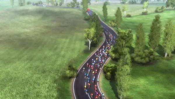 Кадр с взаимодействием персонажа и объекта в Pro Cycling Manager 2020