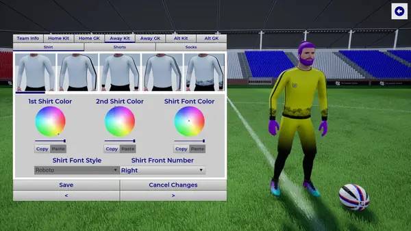 Кадр с взаимодействием персонажа и объекта в Pro Soccer Online