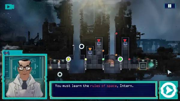 Кадр с взаимодействием персонажа и объекта в Professor Lupo and his Horrible Pets