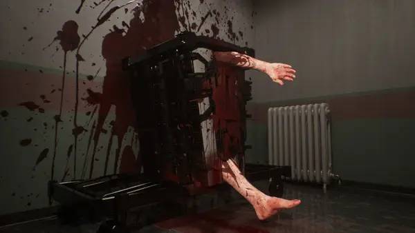 Кадр с взаимодействием персонажа и объекта в PROJECT 13