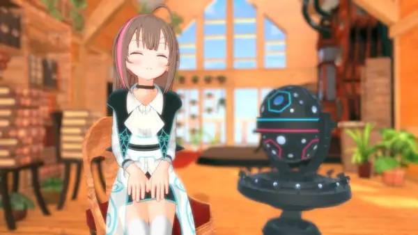 Кадр с взаимодействием персонажа и объекта в Project LUX