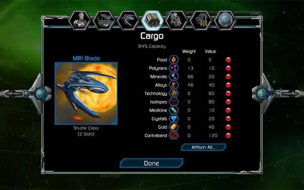 Кадр с взаимодействием персонажа и объекта в Puzzle Quest Galactrix