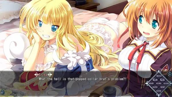 Кадр с взаимодействием персонажа и объекта в Re;Lord 1 ~The witch of Herfort and stuffed animals~