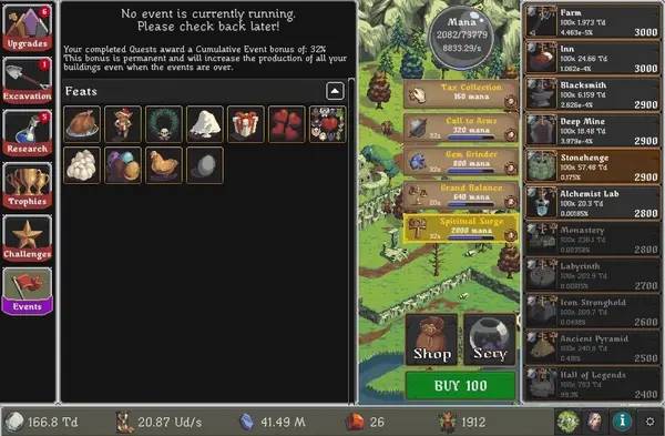 Кадр с взаимодействием персонажа и объекта в Realm Grinder