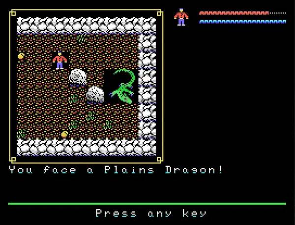 Кадр с взаимодействием персонажа и объекта в Realms of Antiquity  The Shattered Crown