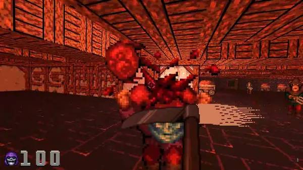 Кадр с взаимодействием персонажа и объекта в REAPER