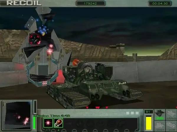 Кадр с взаимодействием персонажа и объекта в Recoil