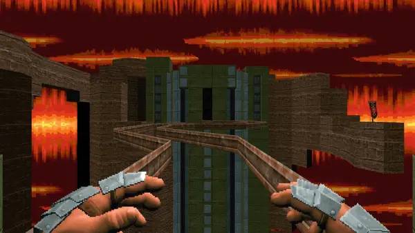 Кадр с взаимодействием персонажа и объекта в REKKR Sunken Land