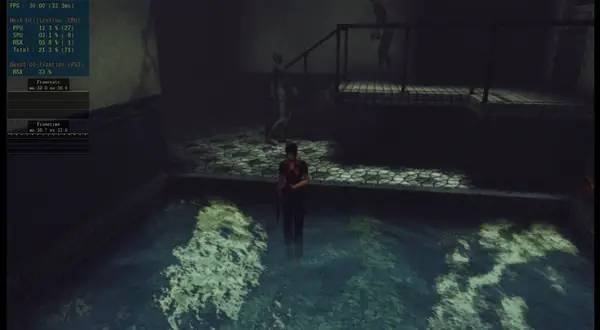 Кадр с взаимодействием персонажа и объекта в Resident Evil Code Veronica X HD