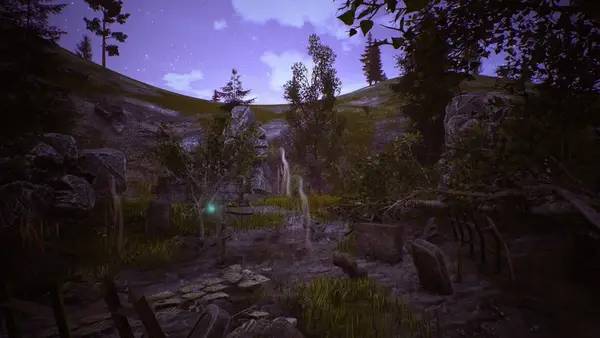 Кадр с взаимодействием персонажа и объекта в Ridge