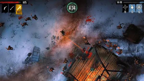 Кадр с взаимодействием персонажа и объекта в Ritual  Crown of Horns