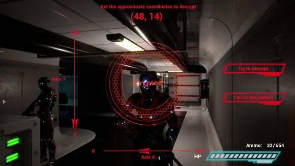 Кадр с взаимодействием персонажа и объекта в Robo Inc Project