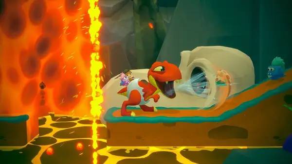 Кадр с взаимодействием персонажа и объекта в Ryan's Rescue Squad