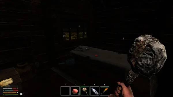 Кадр с взаимодействием персонажа и объекта в Sacrifice of The Spirit