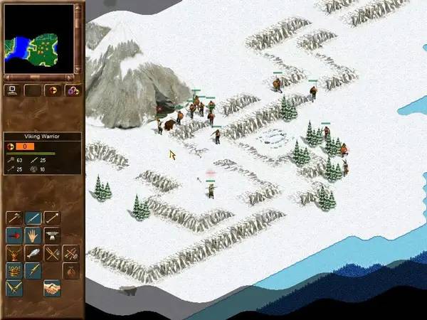 Кадр с взаимодействием персонажа и объекта в Saga  Rage of the Vikings