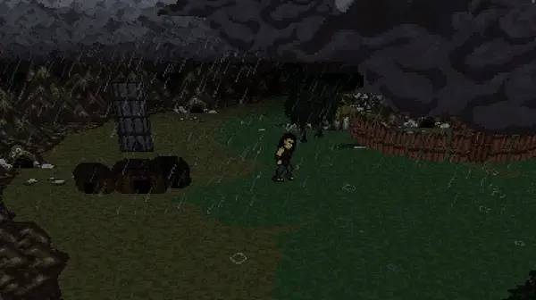 Кадр с взаимодействием персонажа и объекта в SAVAGE The Shard of Gosen