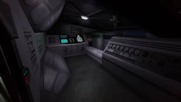 Кадр с взаимодействием персонажа и объекта в Scavenger SV-4