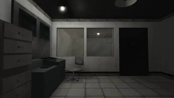 Кадр с взаимодействием персонажа и объекта в SCP Containment Breach Multiplayer