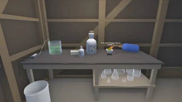 Кадр с взаимодействием персонажа и объекта в Scrapping Simulator