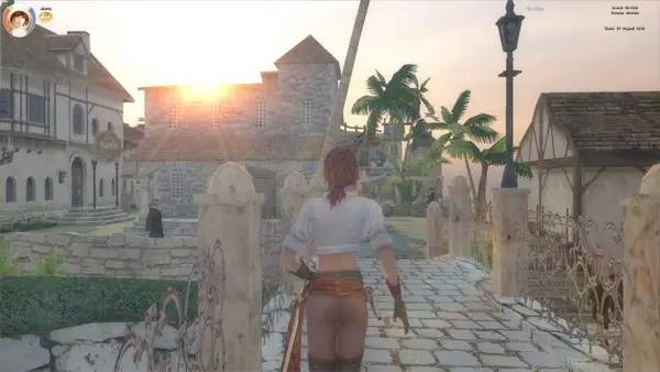 Кадр с взаимодействием персонажа и объекта в Sea Dogs Caribbean Tales