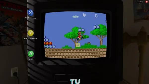 Кадр с взаимодействием персонажа и объекта в SEGA Mega Drive and Genesis Classics