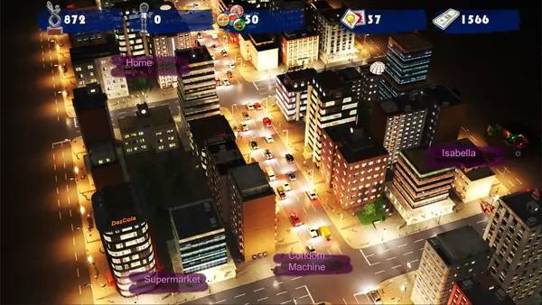 Кадр с взаимодействием персонажа и объекта в Sex Dating Trip