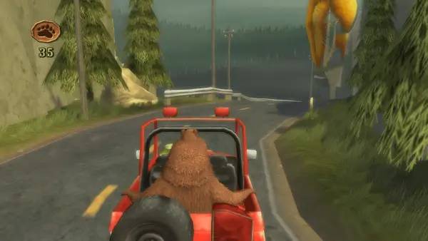 Кадр с взаимодействием персонажа и объекта в Сезон охоты