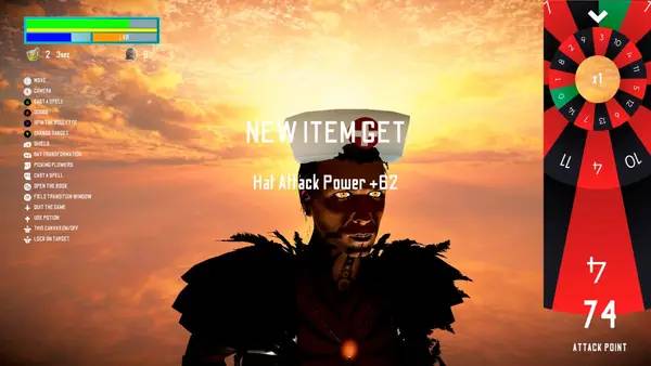 Кадр с взаимодействием персонажа и объекта в Shadow Baptism