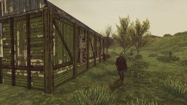 Кадр с взаимодействием персонажа и объекта в Shadows of Kurgansk