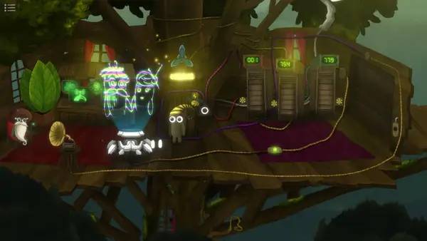 Кадр с взаимодействием персонажа и объекта в Shapik The Quest