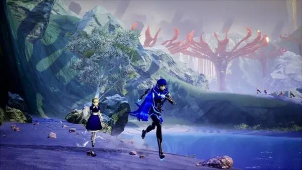 Кадр с взаимодействием персонажа и объекта в Shin Megami Tensei V  Vengeance