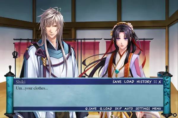 Кадр с взаимодействием персонажа и объекта в Shirahana no Ori Hiiro no Kakera 4