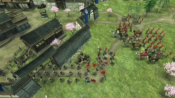 Кадр с взаимодействием персонажа и объекта в Shogun's Empire  Hex Commander