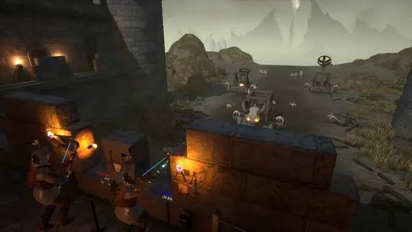 Кадр с взаимодействием персонажа и объекта в SiegeVR