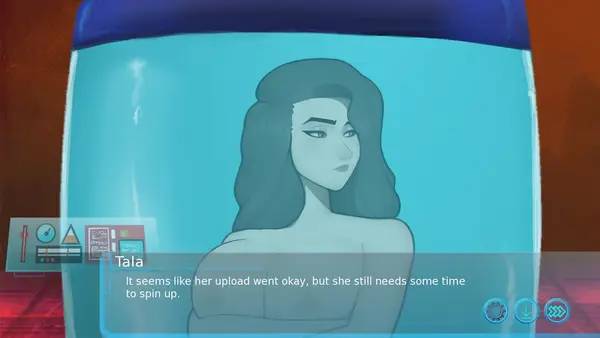 Кадр с взаимодействием персонажа и объекта в Sleeve Shock