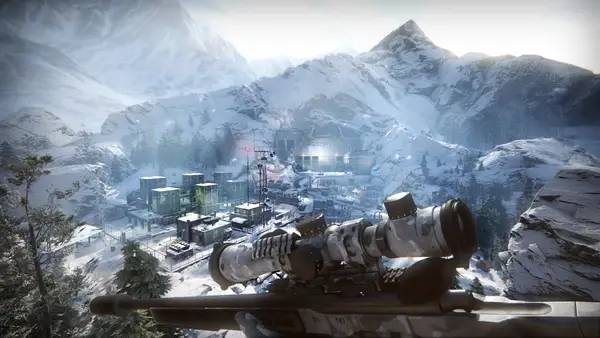Кадр с взаимодействием персонажа и объекта в Sniper Ghost Warrior Contracts