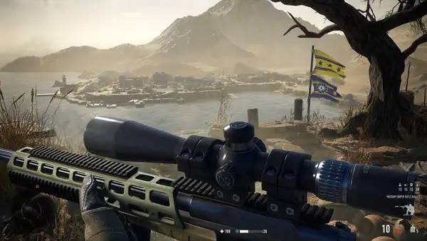 Кадр с взаимодействием персонажа и объекта в Sniper Ghost Warrior Contracts 2
