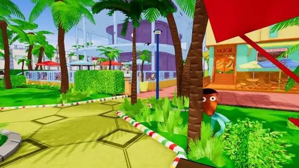 Кадр с взаимодействием персонажа и объекта в Solar Panic Utter Distress