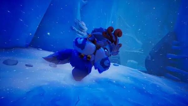Кадр с взаимодействием персонажа и объекта в Song of Nunu  A League of Legends Story