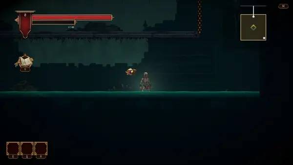 Кадр с взаимодействием персонажа и объекта в Soulbind  Tales Of The Underworld
