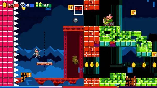 Кадр с взаимодействием персонажа и объекта в Soviet Jump Game